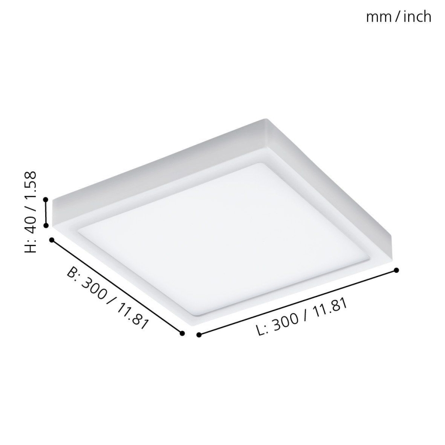 Eglo 96494 - LED-ulkokattovalaisin ARGOLIS LED/22W IP44
