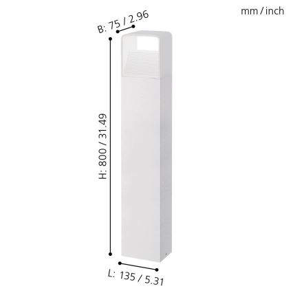 Eglo 96499 - LED-ulkolamppu DONINNI 1xLED/5W/230V IP44