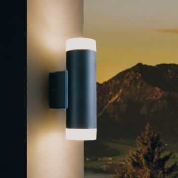 Eglo 96505 - LED-ulkoseinävalaisin RIGA 2xGU10/5W IP44