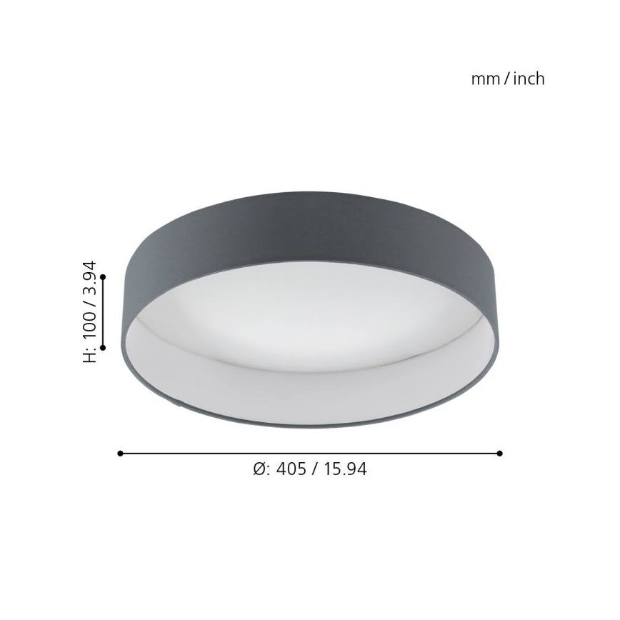 Eglo - Himmennettävä LED-kattovalaisin 1xLED/18W/230V