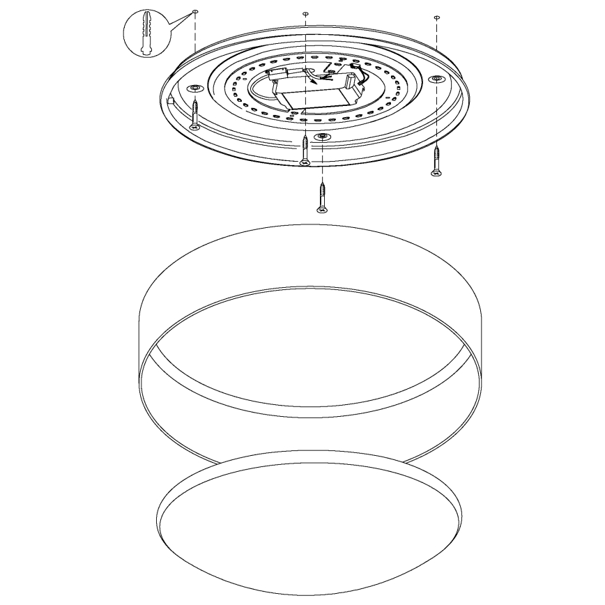 Eglo - Himmennettävä LED-kattovalaisin 1xLED/18W/230V