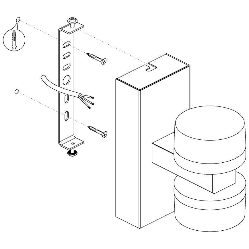 Eglo - LED Himmennettävä kylpyhuoneen seinävalaisin 2xLED/7,2W/ IP44