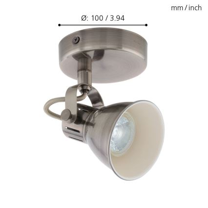 Eglo 96552 - LED-kohdevalaisin SERAS 1xGU10/3,3W/230V