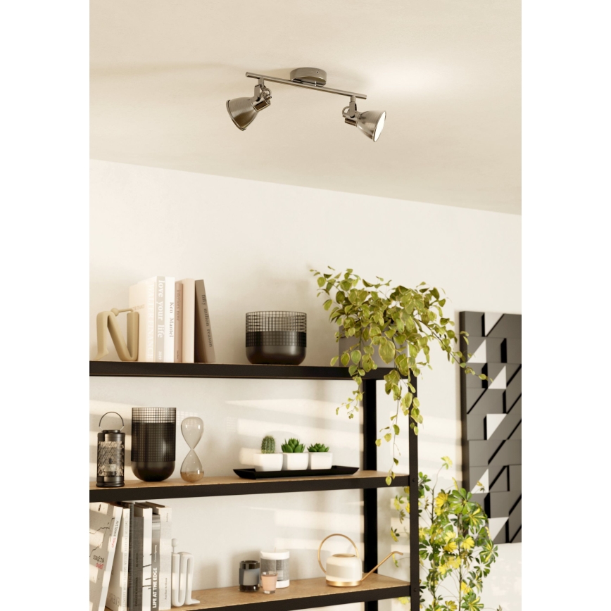 Eglo 96553 - LED-kohdevalaisin SERAS 2xGU10/3,3W/230V