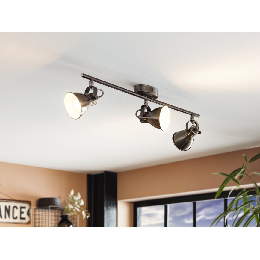 Eglo 96554 - LED-kohdevalaisin SERAS 3xGU10/3,3W/230V