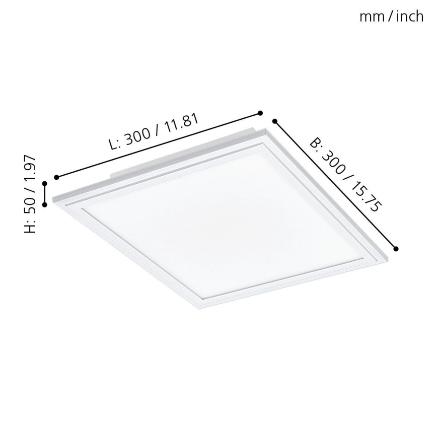 Eglo - LED Himmennysvalo SALOBRENA-C LED/16W + kauko-ohjaus