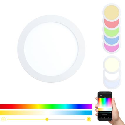 Eglo - LED RGBW Himmennettävä riippuva kattovalaisin FUEVA-C LED/15,6W/230V