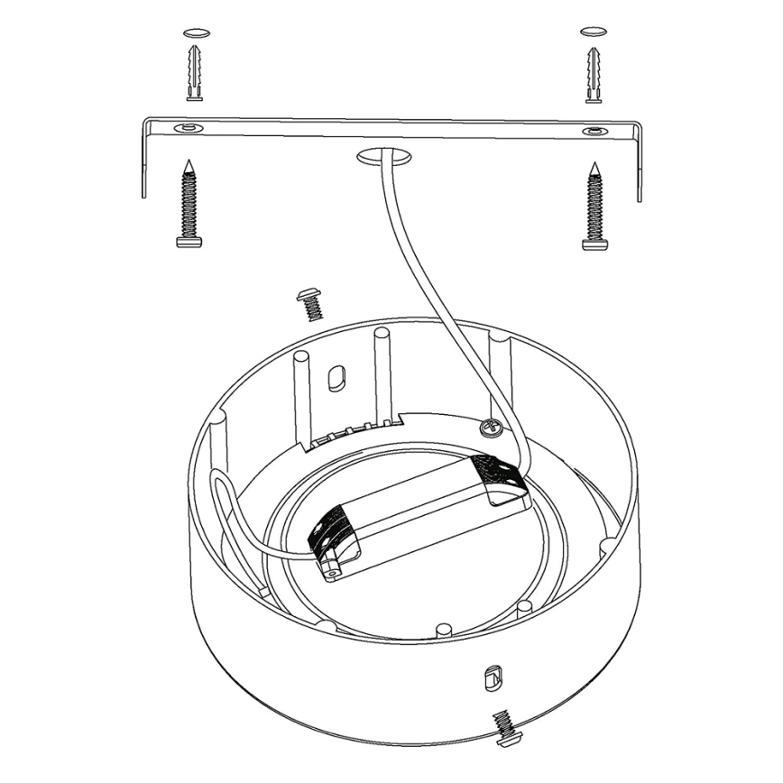 Eglo - LED RGBW himmennettävä kattovalaisin FUEVA-C LED/15,6W/230V Bluetooth