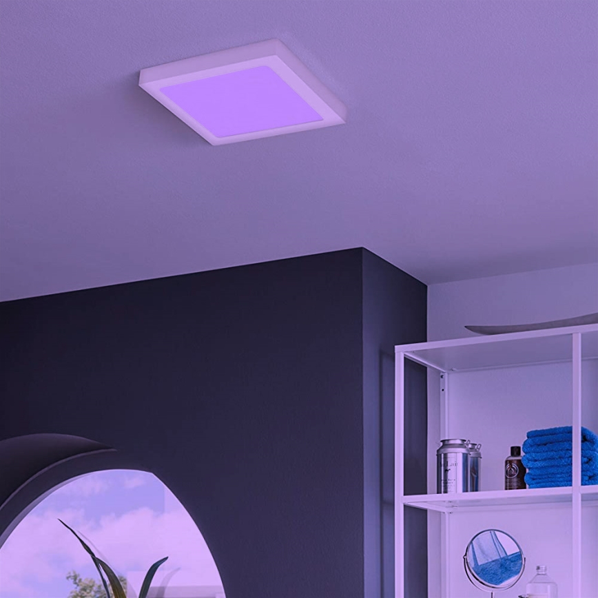 Eglo - Himmennettävä LED-RGB-kattovalaisin FUEVA-C LED/15,6W/230V