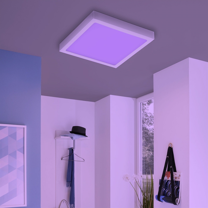 Eglo - Himmennettävä LED-RGBW-kattovalaisin FUEVA-C LED/21W/230V