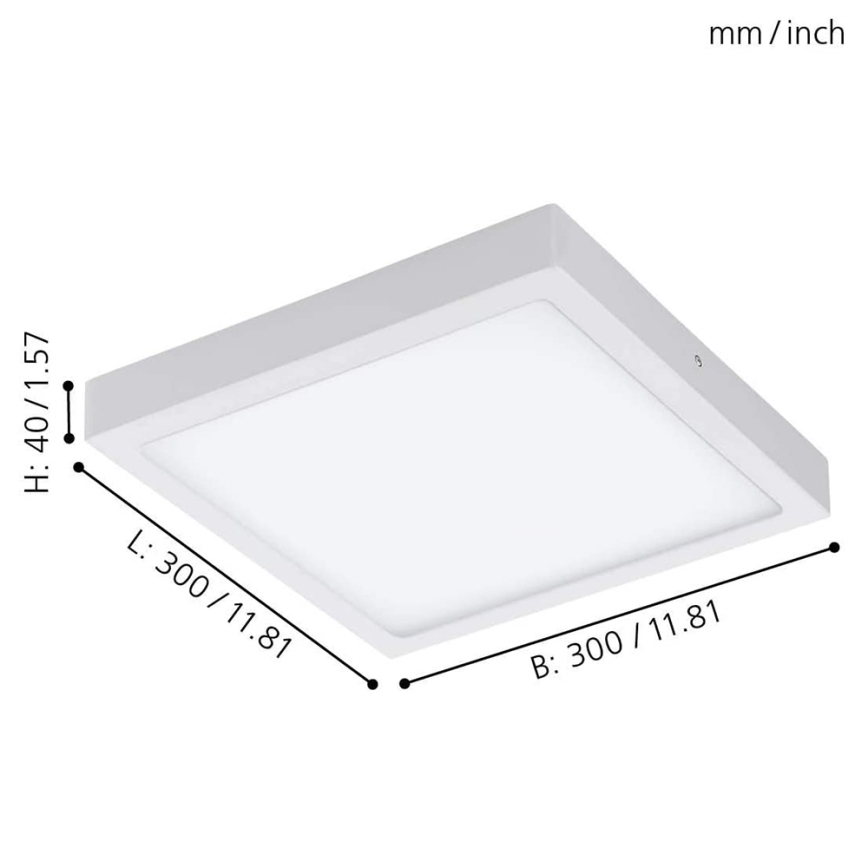 Eglo - Himmennettävä LED-RGBW-kattovalaisin FUEVA-C LED/21W/230V