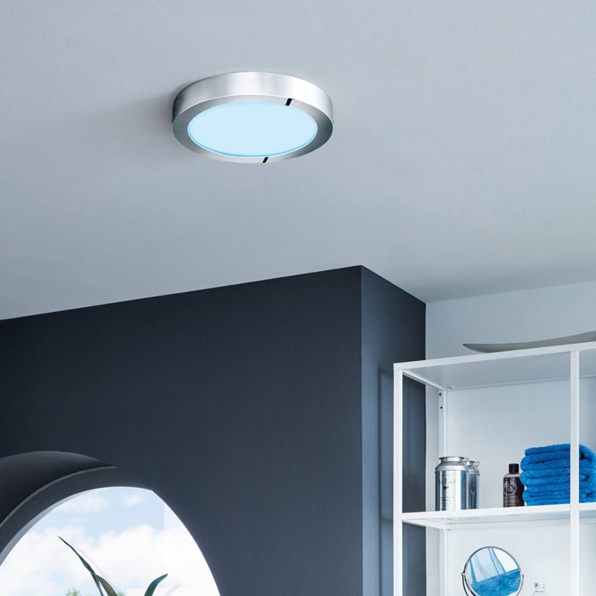 Eglo - Himmennettävä LED-RGBW-kattovalaisin FUEVA-C LED/15,6W/230V Bluetooth