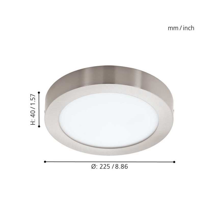 Eglo - Himmennettävä LED-RGBW-kattovalaisin FUEVA-C LED/15,6W/230V Bluetooth