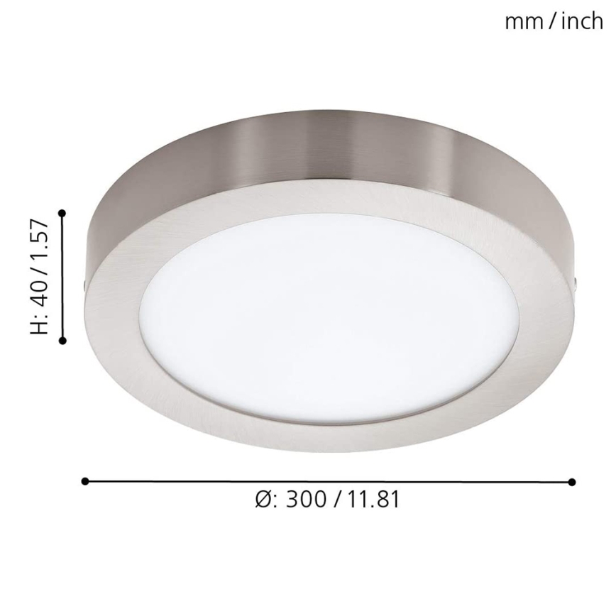 Eglo - Himmennettävä LED-RGB-kattovalaisin FUEVA-C LED/21W/230V