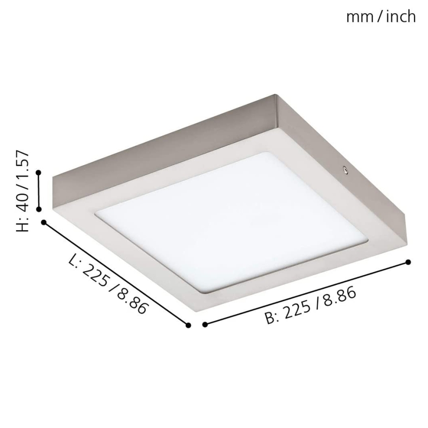Eglo - Himmennettävä LED-RGB-kattovalaisin FUEVA-C LED/15,6W/230V