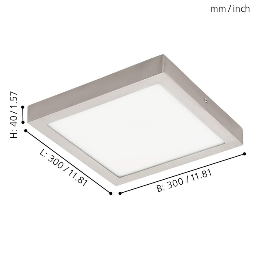 Eglo - LED RGBW himmennettävä kattovalaisin FUEVA-C LED/21W/230V 30x30 cm