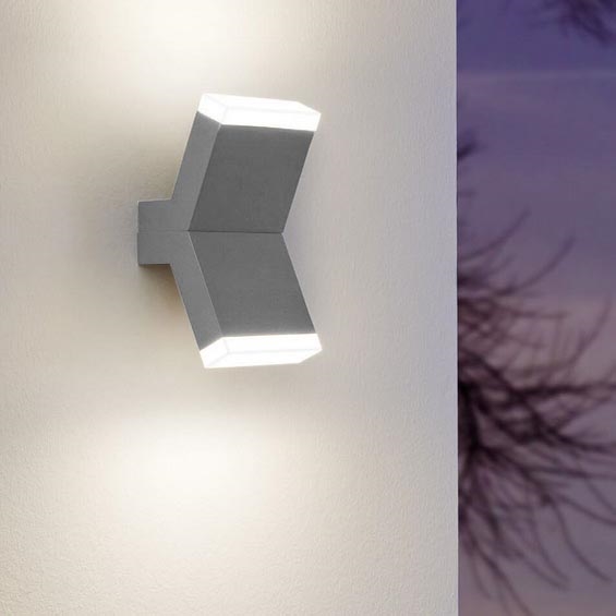 Eglo 96706 - LED-seinävalaisin CANTZO 2xLED/4W/230V harmaa