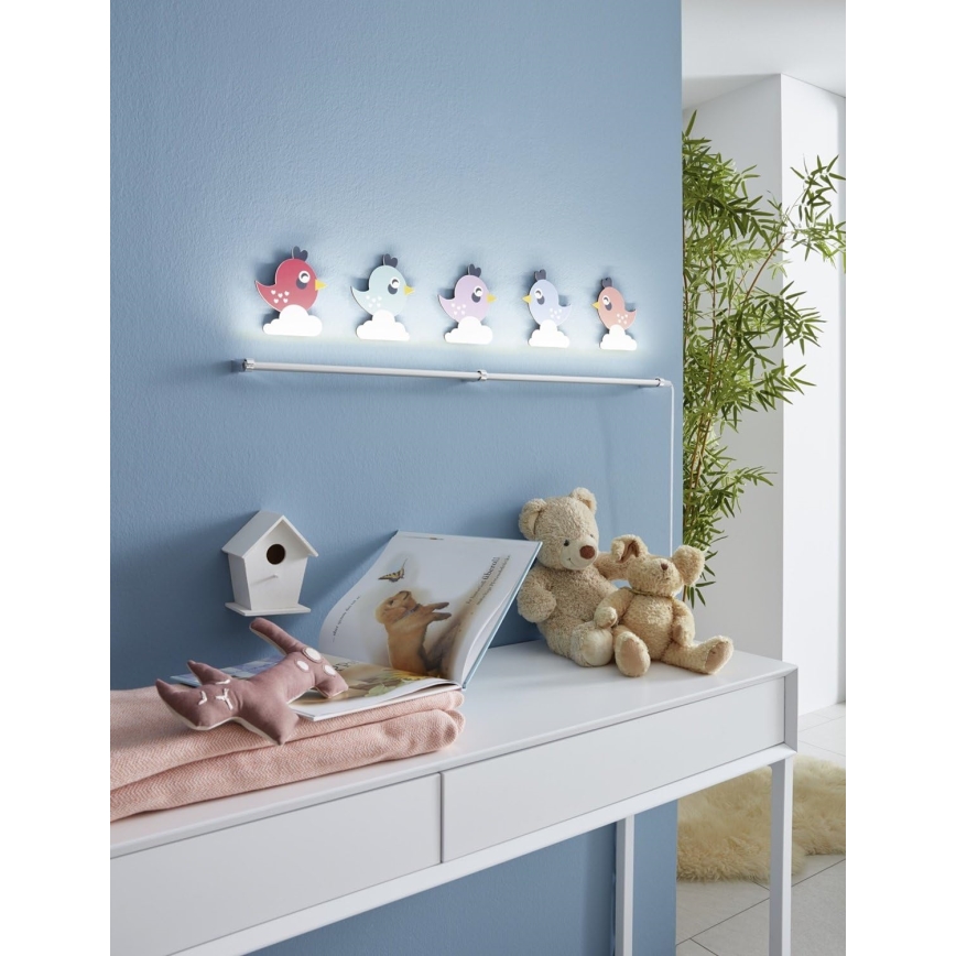 Eglo 96707 - Lasten LED-seinävalaisin SPARINO 3xLED/1,8W/230V