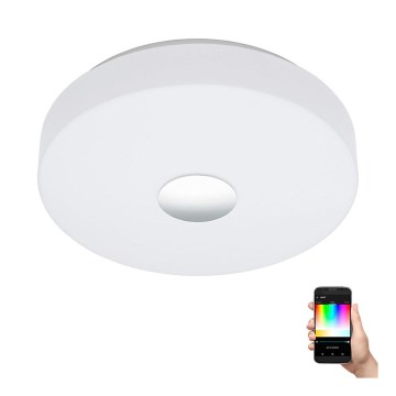 Eglo 96819 - Himmennettävä LED-RGB-kattovalaisin BERAMO-C LED/17W/230V