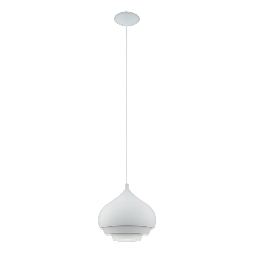 Eglo 96883 - Kattokruunu narulla CAMBORNE 1xE27/60W/230V valkoinen