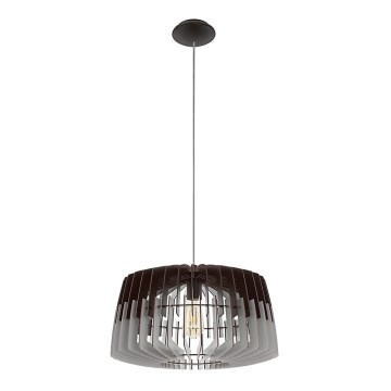 Eglo 96956 - Kattokruunu narulla ARTANA 1xE27/60W/230V harmaa/musta 480mm