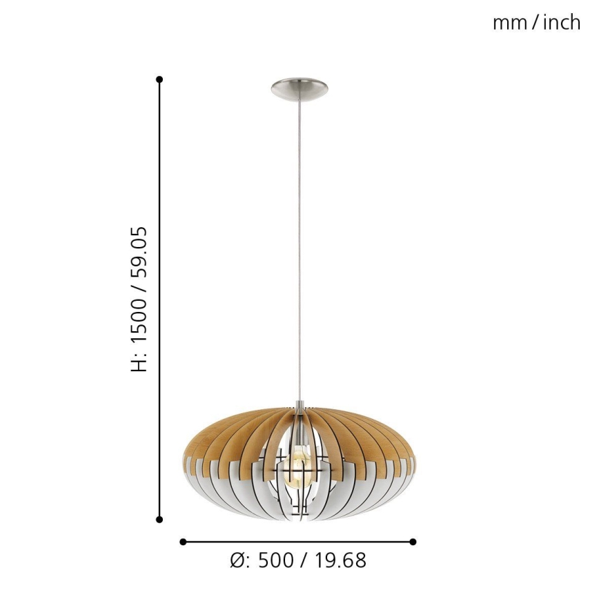 Eglo 96963 - Riippuvalaisin SOTOS 1xE27/60W/230V 500mm
