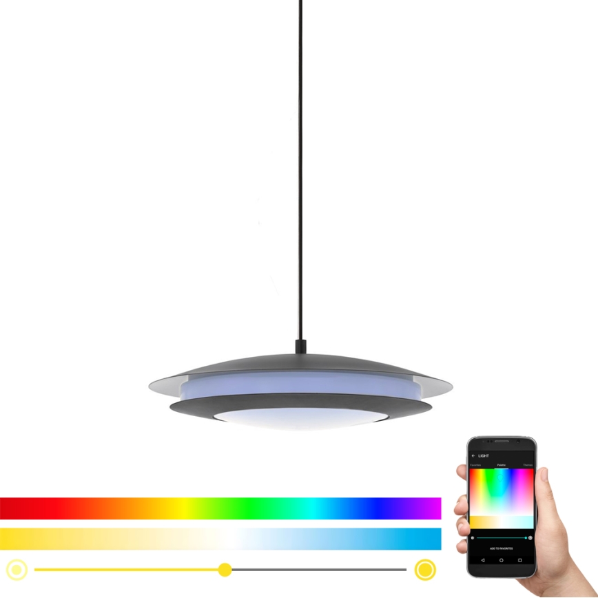 Eglo 96979 - LED RGB-riippuvalaisin MONEVA-C 1xLED/27W/230V