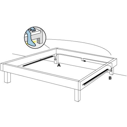 Eglo 97029 - SETTI 2x LED-nauha liiketunnistimella PIDIO 2xLED/36x0,1W/230V