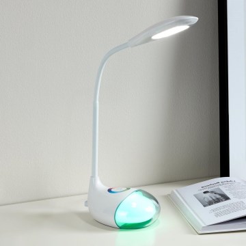 Eglo 97078 - Himmennettävä LED-pöytävalaisin CABADO 1 1xLED/2,2W+0,3W/230V RGB