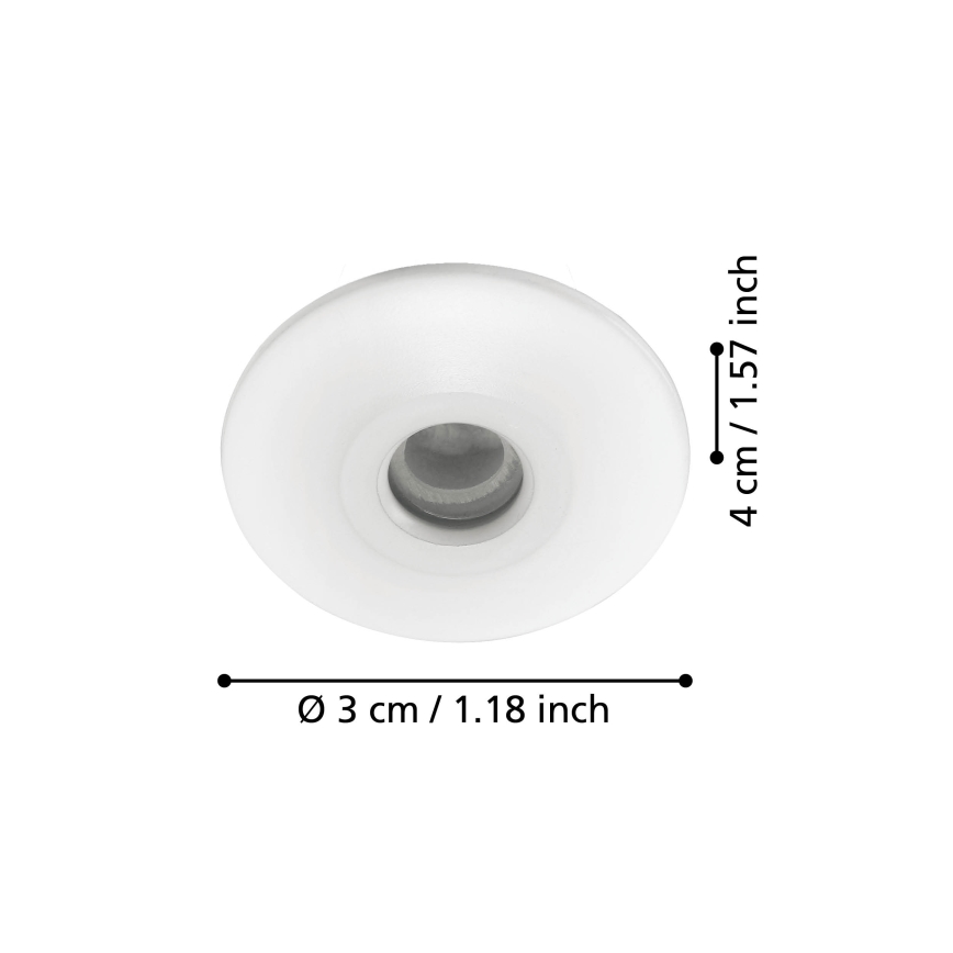 Eglo 97079 - LED-kattovalaisin kylpyhuoneeseen CHANGO 3xLED/1W/230V IP44