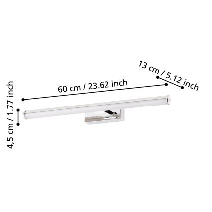 Eglo 97082 - kylpyhuoneen LED-peilivalo VADUMI 1xLED/11W/230V IP44