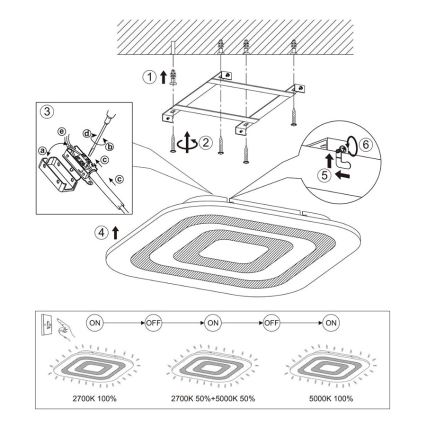 Eglo 97086 - LED-kattovalaisin REDUCTA 1 1xLED/30W/230V himmennettävä