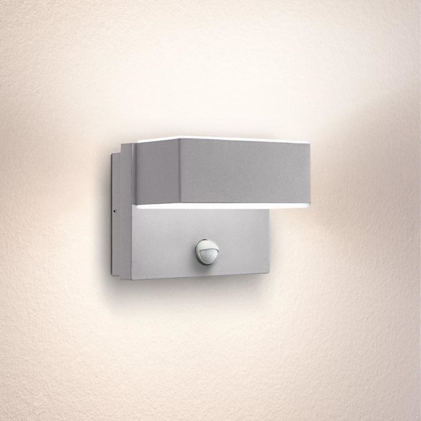 Eglo 97159 - LED-ulkoseinävalaisin anturilla AZZINANO 2xLED/5,6W/230V IP44