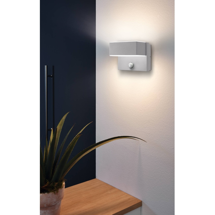 Eglo 97159 - LED-ulkoseinävalaisin anturilla AZZINANO 2xLED/5,6W/230V IP44
