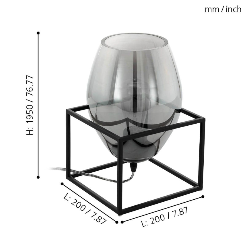 Eglo 97209 - Pöytävalaisin OLIVAL 1 1xE27/40W/230V
