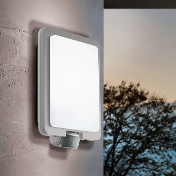 Eglo 97218 - Ulkoseinävalaisin anturilla MUSSOTTO 1xE27/28W/230V IP44