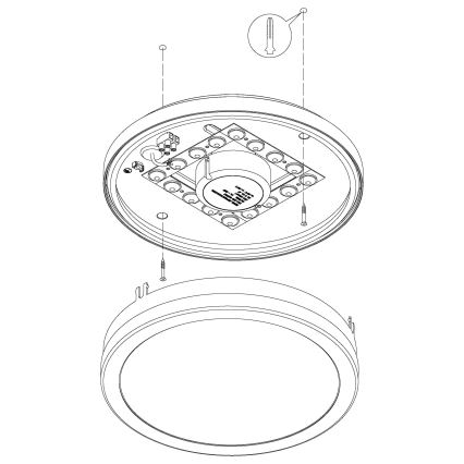 Eglo - Himmennettävä kylpyhuoneen LED-kattovalaisin LOCANA-C LED/14W/230V Bluetooth IP44 antrasiitti