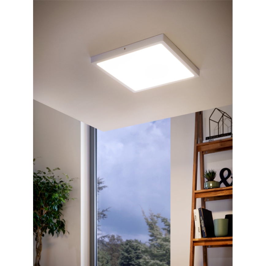 Eglo 97264 - LED-kattovalaisin FUEVA 1 1xLED/25W/230V valkoinen kulmikas 2500 lm