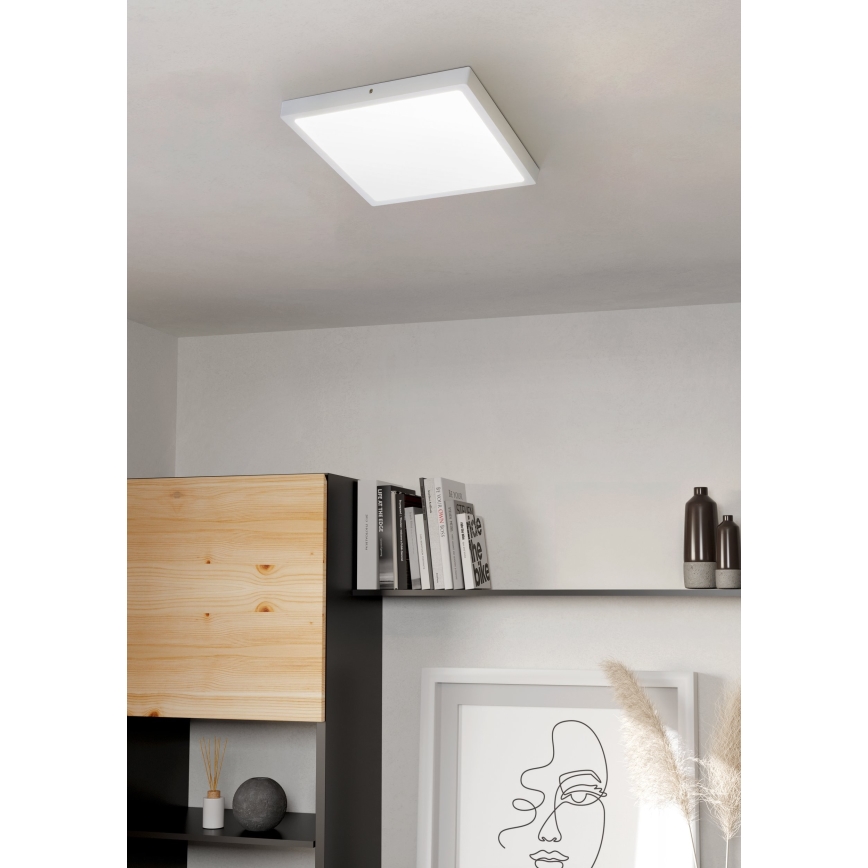 Eglo 97268 - LED-kattovalaisin FUEVA 1 1xLED/25W/230V valkoinen kulmikas 4000K