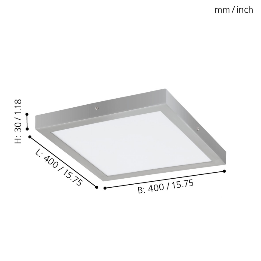 Eglo 97269 - LED-kattovalaisin FUEVA 1 1xLED/25W/230V 4000K