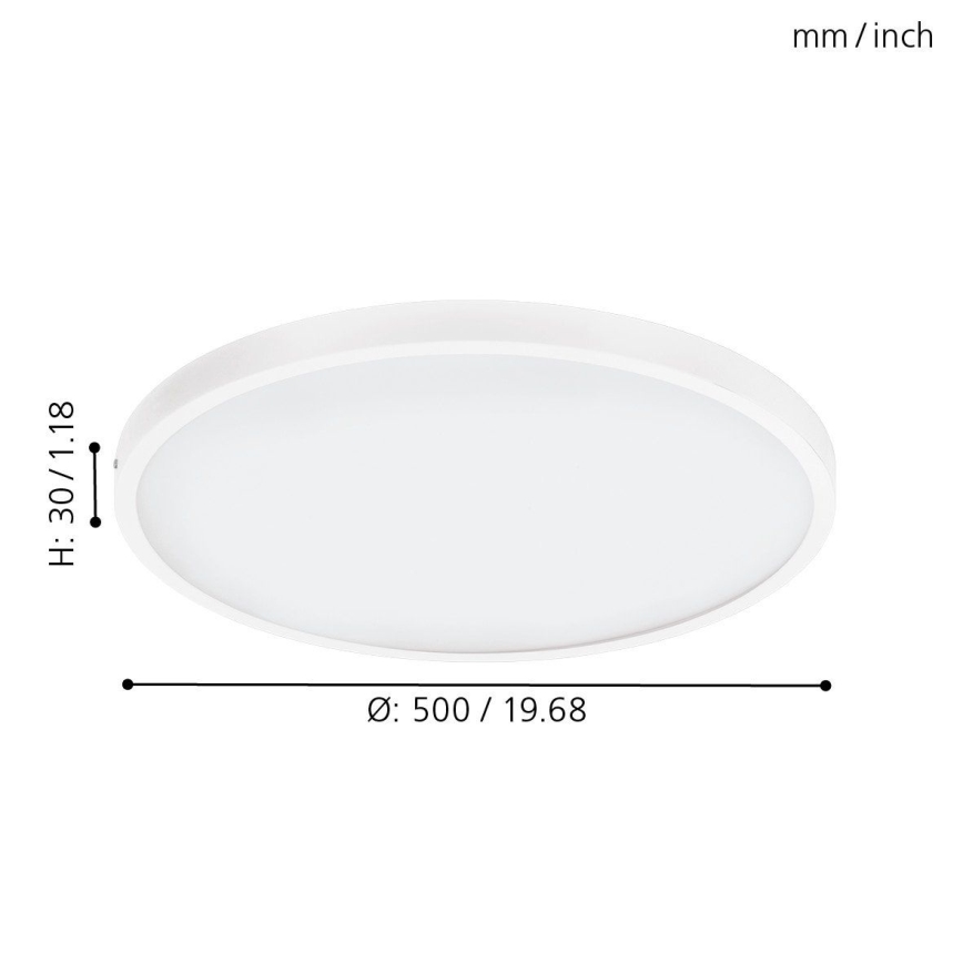 Eglo 97275 - Himmennettävä LED-kattovalaisin FUEVA 1 1xLED/25W/230V