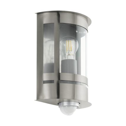 Eglo 97284 - Ulkoseinävalaisin anturilla TRIBANO 1xE27/60W/230V IP44