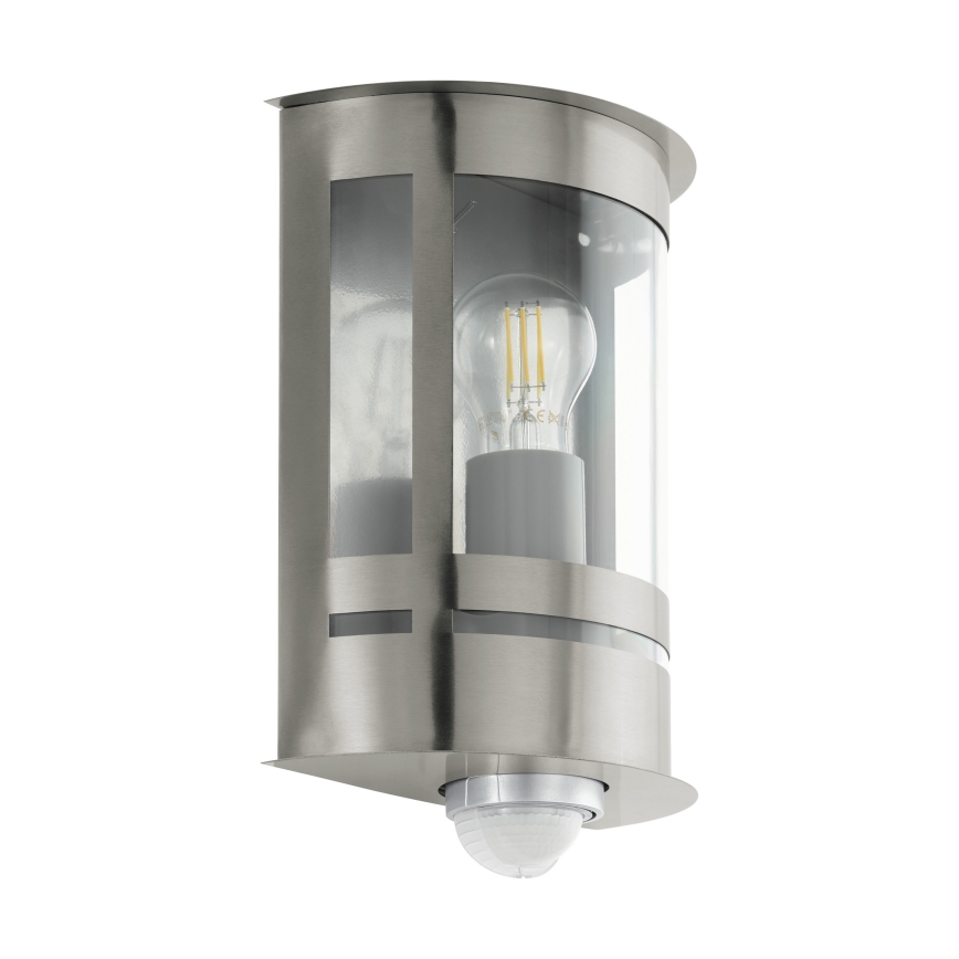 Eglo 97284 - Ulkoseinävalaisin anturilla TRIBANO 1xE27/60W/230V IP44