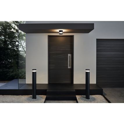 Eglo 97304 - LED-ulkolamppu MELZO LED/11W/230V musta 990 mm IP44