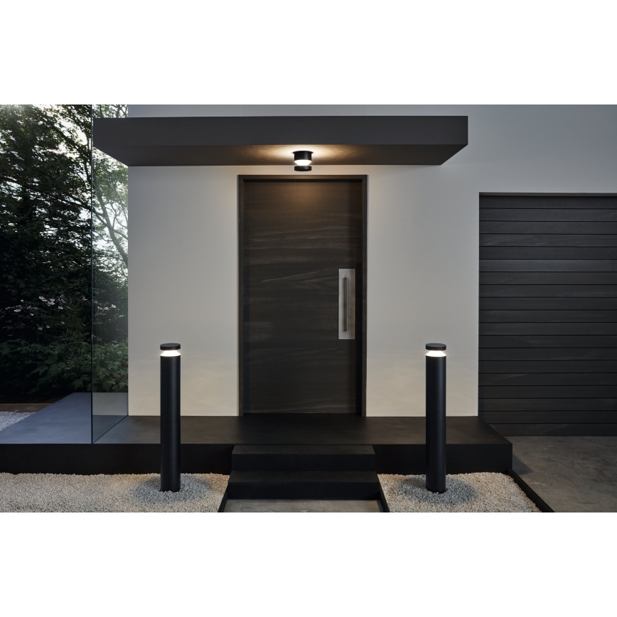Eglo 97304 - LED-ulkolamppu MELZO LED/11W/230V musta 990 mm IP44