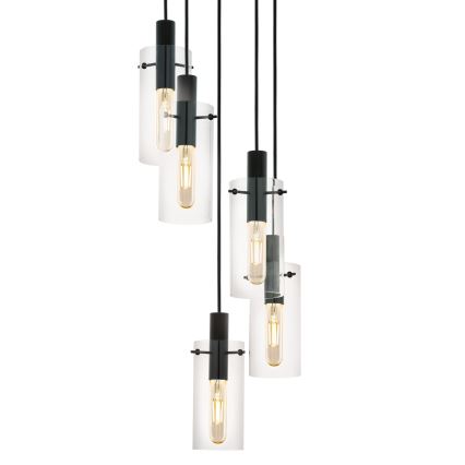 Eglo 97368 -  Kattokruunu narulla MONTEFINO 5xE27/60W/230V