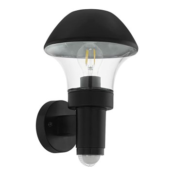 Eglo 97445 - Ulkoseinävalaisin anturilla VERLUCCA 1xE27/60W/230V IP44