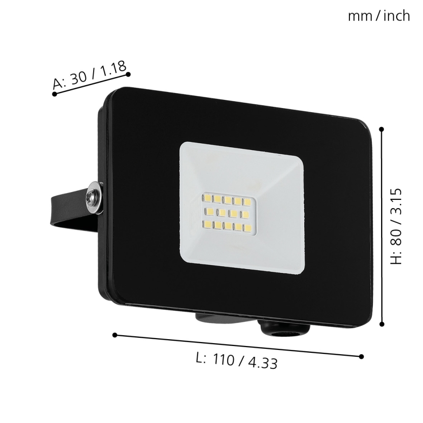 Eglo 97455 - LED-valonheitin FAEDO 3 LED/10W/230V IP65