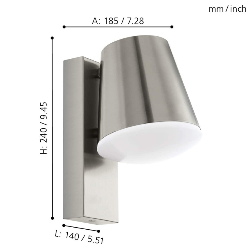 Eglo - LED Himmennettävä ulkoseinävalaisin CALDIERO-C 1xE27/9W/230V IP44