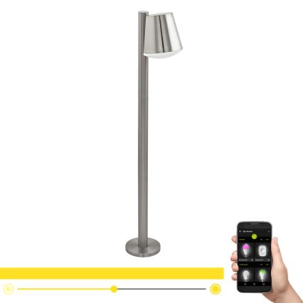 Eglo 97485 - Himmennettävä LED-lamppu CALDIERO-C 1xE27/9W/230V mattakromi IP44